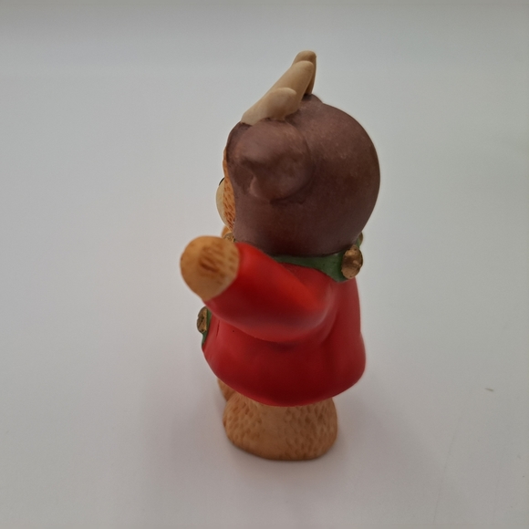 Enesco Lucy and Me Christmas antler bear figurine - Picture 5 of 8